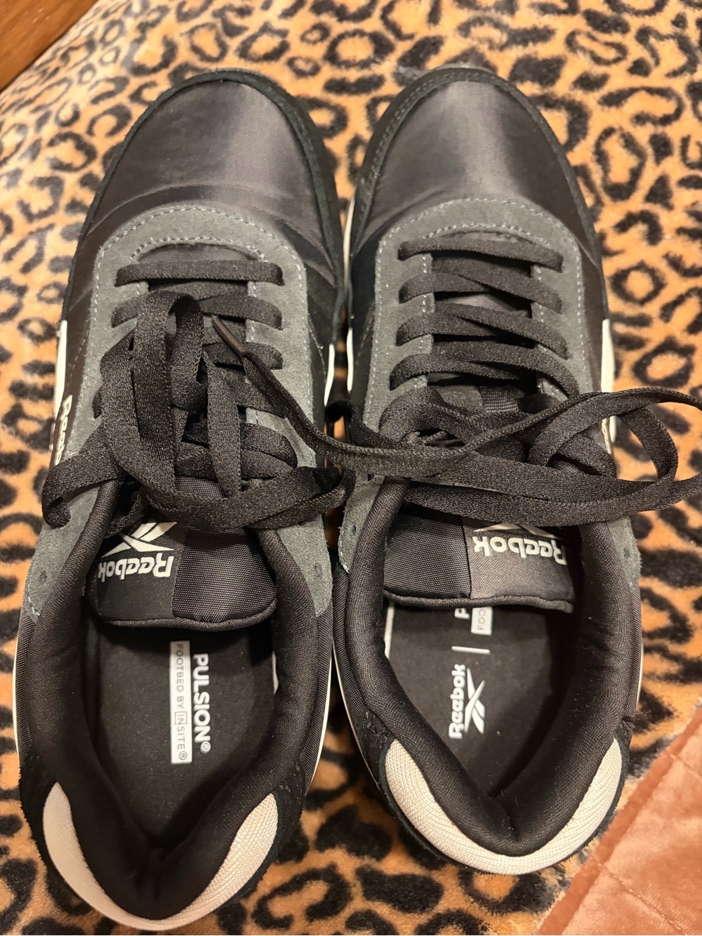 Reebok Black and White Low-Top Retro Sneaker - Picture 3 of 4